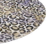 Lila Gold Leopard Print Schneidebrett (Ecke)