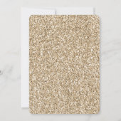 Lila Gold Luxe Glitzer Zebra Print Einladung (Rückseite)