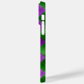 LILA GOLD MARDI GRAS DIAMOND PATTERS Case-Mate iPhone HÜLLE (Rückseite / Links)