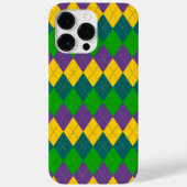 LILA GOLD MARDI GRAS DIAMOND PATTERS Case-Mate iPhone HÜLLE (Rückseite)