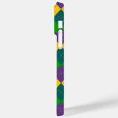 LILA GOLD MARDI GRAS DIAMOND PATTERS Case-Mate iPhone HÜLLE (Rückseite / Links)