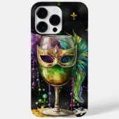 LILA GOLD MARDI GRAS FESTIVE GETRÄNKE Case-Mate iPhone HÜLLE (Rückseite)