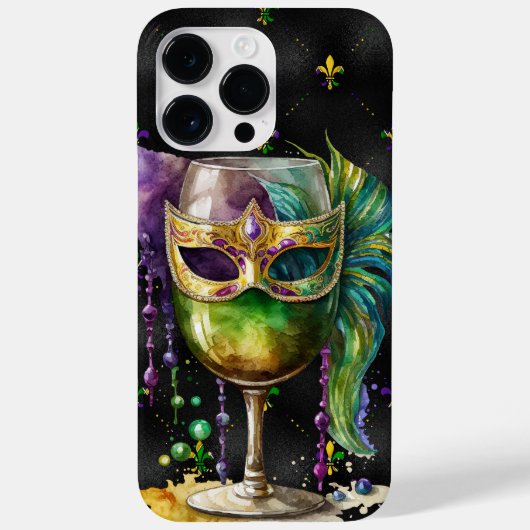 LILA GOLD MARDI GRAS FESTIVE GETRÄNKE Case-Mate iPhone HÜLLE (Rückseite)