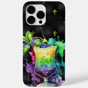 LILA GOLD MARDI GRAS FESTIVE GETRÄNKE Case-Mate iPhone 14 PRO MAX HÜLLE