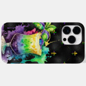 LILA GOLD MARDI GRAS FESTIVE GETRÄNKE Case-Mate iPhone HÜLLE (Rückseite (Horizontal))