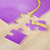 Lila-Gold-Marmor-Abstraktes Muster Puzzle (Seite)