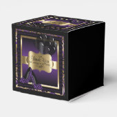 Lila & Gold Metallic - Geburtstag | DIY Text Geschenkschachtel (Rückseite)