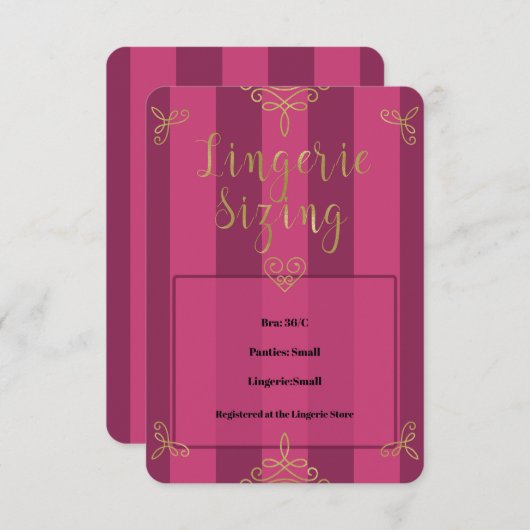 Lila Gold Moderne Fingerabdruck-Sizing-Einlage Einladung (Vorne/Hinten)