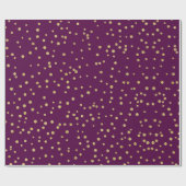 Lila-Gold-Muster Geschenkpapier (Flach)