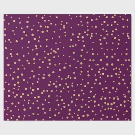 Lila-Gold-Muster Geschenkpapier (Flach)
