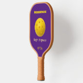Lila Gold Norseman Custom Uff Da Pickleball Schläger (Links)