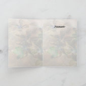 lila Gold-OM-Gruß-Karten-Anmerkungs-Karte Karte (Innenseite)