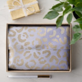 Lila Gold Ombre Leopard Print Seidenpapier (Geschenk)