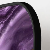 Lila Gold Pickleball Paddel mit Individuelle Name Schläger (Linke Seite)