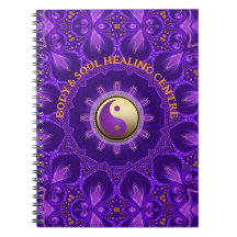 Lila Gold Pink Energy Healing Mandala