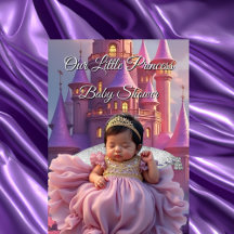 Lila Gold Princess Baby Duschburg