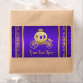 Lila Gold Royal Carriage Water Bottle Labels (Insitu)