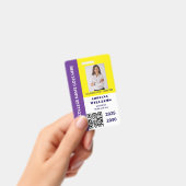Lila-Gold-School-Uni Ausweis (Handheld)