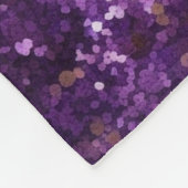 Lila Gold Sparkle Glitzer Girly Fleecedecke (Ecke)