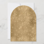 Lila Gold Sparkle Quinceañera Einladung (Rückseite)