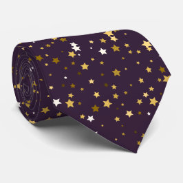 Lila Gold Star-Muster, Abschluss, Geschenk Krawatte