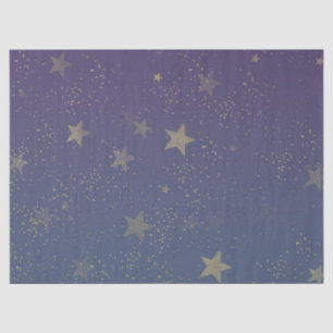 Lila Gold Stars Confetti Seidenpapier