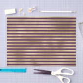 LILA- & GOLD-STRIPE-MUSTER SEIDENPAPIER (Handwerk)