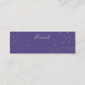 Lila Gold StuhlEarring Display Mini Mini Visitenkarte (Vorderseite)