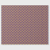 Lila & Gold Tiger Print Wrapper | LSU Geschenkpapier (Flach)