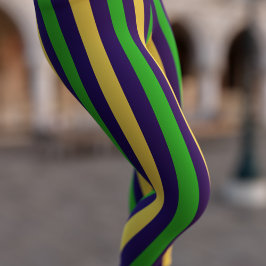 Lila Gold und grüne Streifen Mardi Gras Leggings