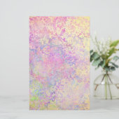 Lila Gold und rosa Textur Briefpapier (Stehend Vorderseite)