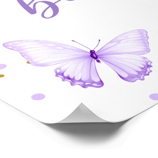 Lila Goldbarmherzigkeit - das Baby-Futter Poster (Ecke)