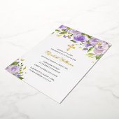 Lila Goldbarmherzigkeit Folieneinladung (Gedreht)