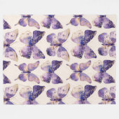Lila Goldbarren Fleecedecke (Vorderseite (Horizontal))
