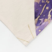 Lila Goldbarren Fleecedecke (Ecke)