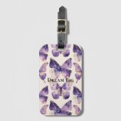 Lila Goldbarren Gepäckanhänger (Vorderseite Vertikal)