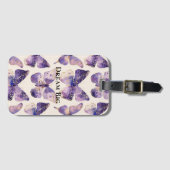 Lila Goldbarren Gepäckanhänger (Vorderseite (Horizontal))