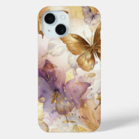 Lila- & Goldbarren Wasserfarbenschmetterlinge