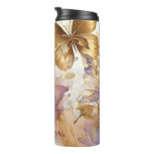Lila- & Goldbarren Wasserfarbenschmetterlinge Thermosbecher (Nach rechts gedreht)