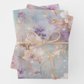 Lila Goldblume Geschenkpapier Set (Beispiel)