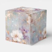 Lila Goldblume Geschenkschachtel (Rückseite)