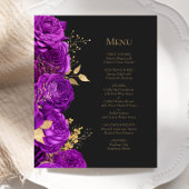 Lila Goldblume-Hochzeitsmenü