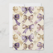 Lila Goldbohensehen Einladung (Rückseite)