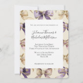 Lila Goldbohensehen Einladung (Vorderseite)