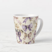 Lila Goldbuchten zum Geburtstag Milchtasse (Rechte Ecke)