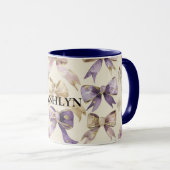 Lila Goldbuchten zum Geburtstag Tasse (VorderseiteRechts)