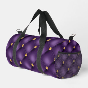 Lila Golddiamanten Duffle Bag