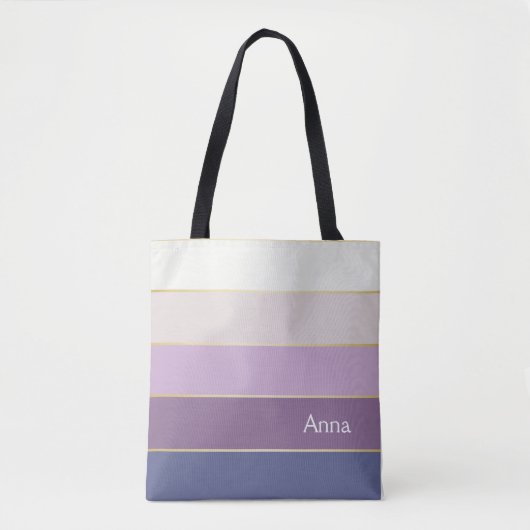 lila goldene Sommerfarbenblöcke Tasche (Vorderseite)