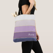 lila goldene Sommerfarbenblöcke Tasche (Von Nahem)