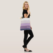 lila goldene Sommerfarbenblöcke Tasche (Am Model)